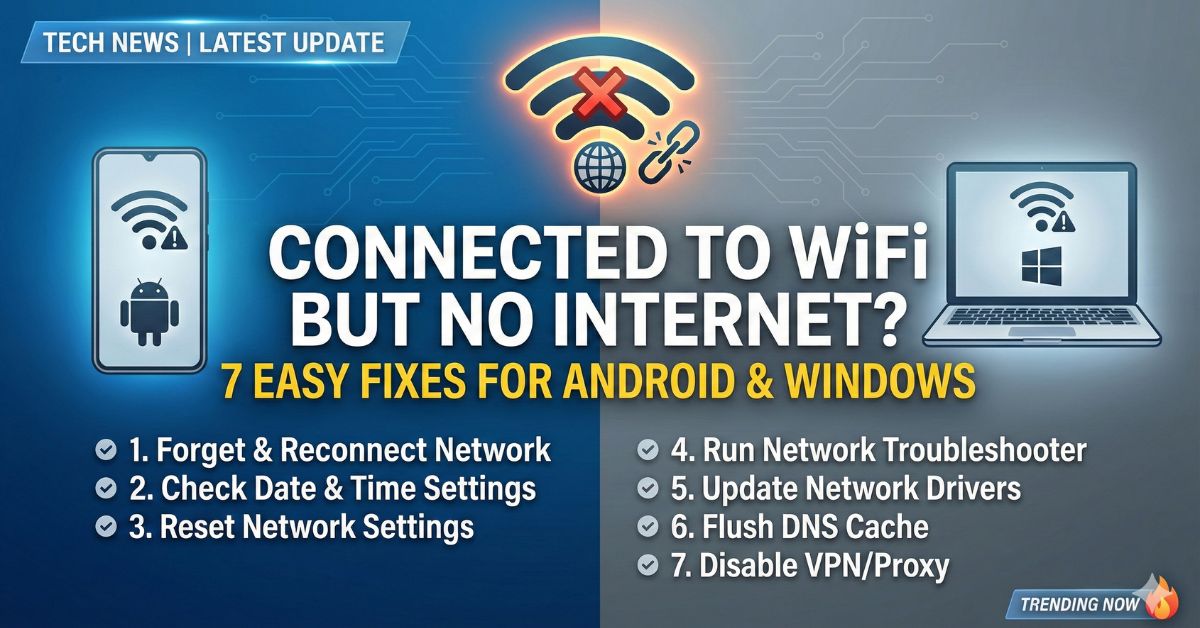 Connected to WiFi But No Internet?