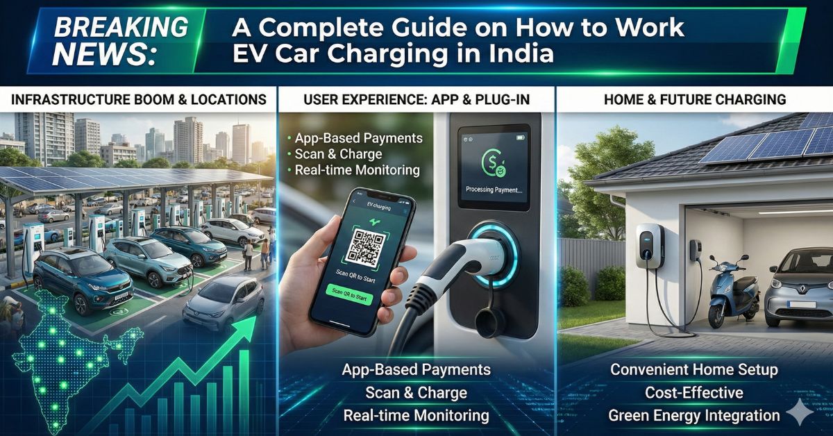 How to work EV car charging