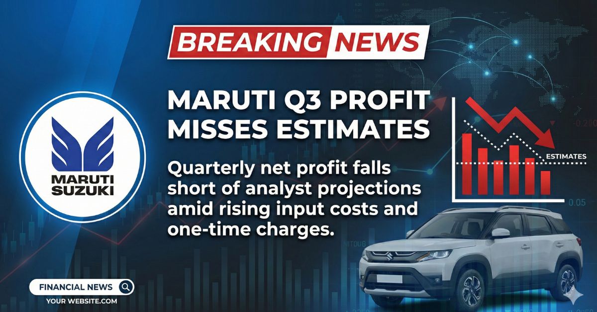 Maruti Q3 Profit Misses Estimates